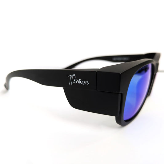 Evo Blue Black - Matte Black and Blue Lenses